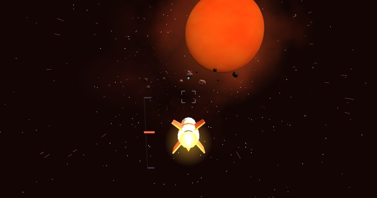 Flying through the Betelgeuse sector in Comet Courier