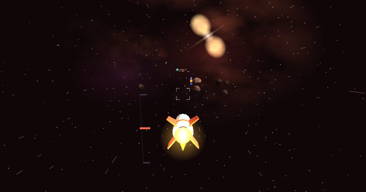 Flying through the Eta Carinae sector in Comet Courier